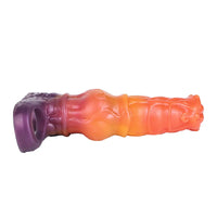 6.85in Warhorse Silhouette Design Melt Mark Texture Cock Dildo Sleeve