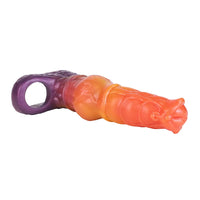 6.85in Warhorse Silhouette Design Melt Mark Texture Cock Dildo Sleeve