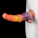 6.85in Warhorse Silhouette Design Melt Mark Texture Cock Dildo Sleeve