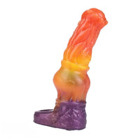 6.85in Warhorse Silhouette Design Melt Mark Texture Cock Dildo Sleeve