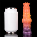 6.85in Warhorse Silhouette Design Melt Mark Texture Cock Dildo Sleeve