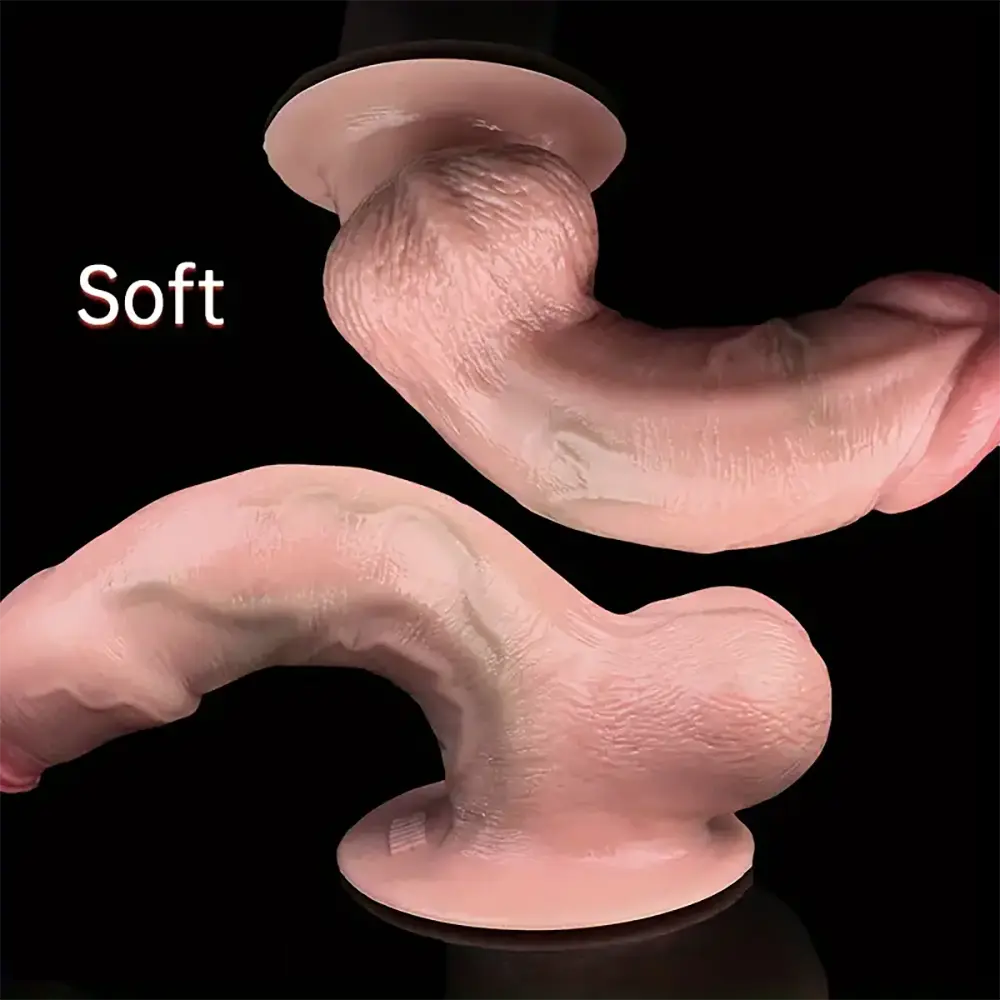 6.88in 7.08in Real Lifelike Uncut Dildo For Women Men Fucking Sex