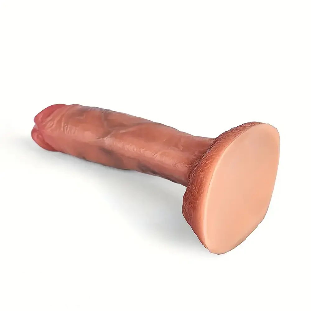 6.88in 7.2in 7.87in 8.54in Liquid Silicone Bending Soft Curved Real Dildo