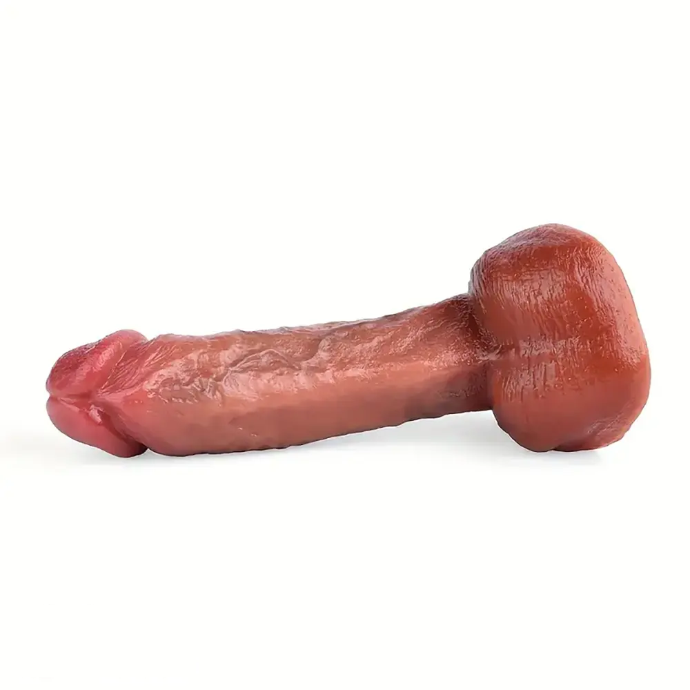 6.88in 7.2in 7.87in 8.54in Liquid Silicone Bending Soft Curved Real Dildo