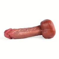 6.88in 7.2in 7.87in 8.54in Liquid Silicone Bending Soft Curved Real Dildo
