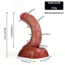 6.88in 7.2in 7.87in 8.54in Liquid Silicone Bending Soft Curved Real Dildo