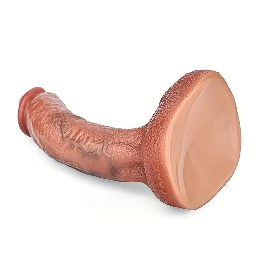 6.88in 7.2in 7.87in 8.54in Liquid Silicone Bending Soft Curved Real Dildo