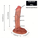 6.88in 7.2in 7.87in 8.54in Liquid Silicone Bending Soft Curved Real Dildo