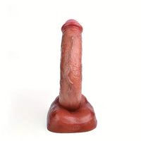 6.88in 7.2in 7.87in 8.54in Liquid Silicone Bending Soft Curved Real Dildo
