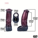 6.88in 7.36in 8.66in Dog Monster Octopus Horse Sheath Hollow Dildo