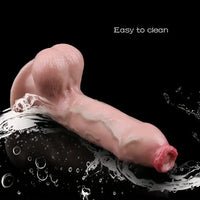6.88in 7in 7.63in Realistic Soft Liquid Silicone Uncut Dildo For Adults