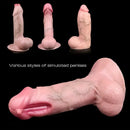 6.88in 7in 7.63in Realistic Soft Liquid Silicone Uncut Dildo For Adults