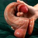 6.88in 8.07in Real Looking Silicone Flexible Dildo For Vaginal Stimulation