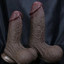 6.88in 8.46in Ultra-Realistic Silicone Dildo With Veins For Anal Play