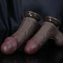6.88in 8.46in Ultra-Realistic Silicone Dildo With Veins For Anal Play