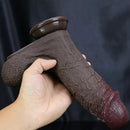 6.88in 8.46in Ultra-Realistic Silicone Dildo With Veins For Anal Play