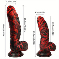 6.88in 8.66in Body Safe Silicone Soft Dinosaur Dildo For Women Men