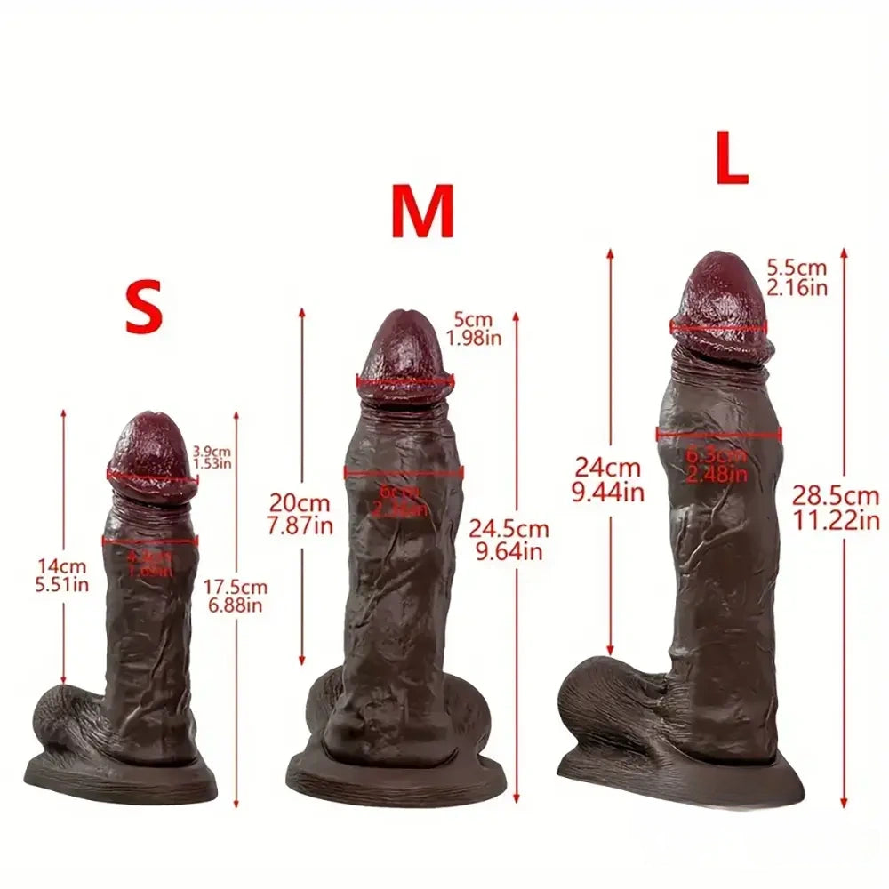 6.88in 9.64in 11.22in Realistic Big G-Spot Silicone Dildo For Orgasm