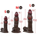 6.88in 9.64in 11.22in Realistic Big G-Spot Silicone Dildo For Orgasm