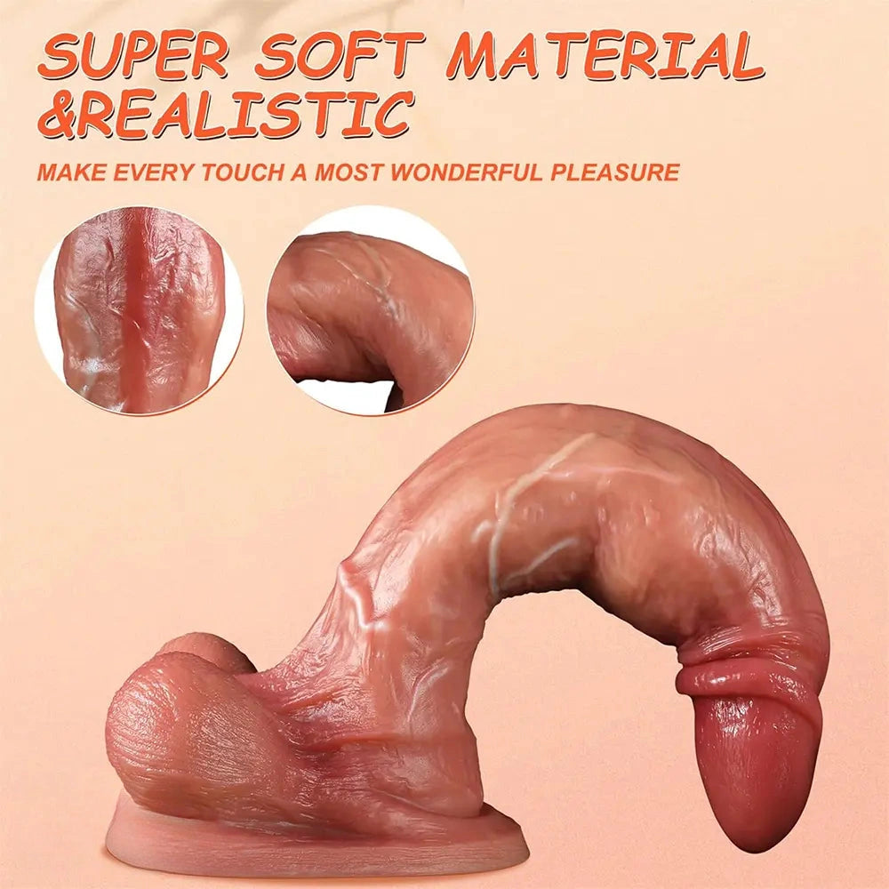 6.88in 9.64in 11.22in Realistic Big G-Spot Silicone Dildo For Orgasm