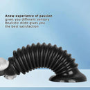 6.88in 9.84in Black Pointed Tip Threaded Big PVC Penis Butt Plug Dildo