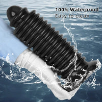 6.88in 9.84in Black Pointed Tip Threaded Big PVC Penis Butt Plug Dildo