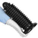 6.88in 9.84in Black Pointed Tip Threaded Big PVC Penis Butt Plug Dildo