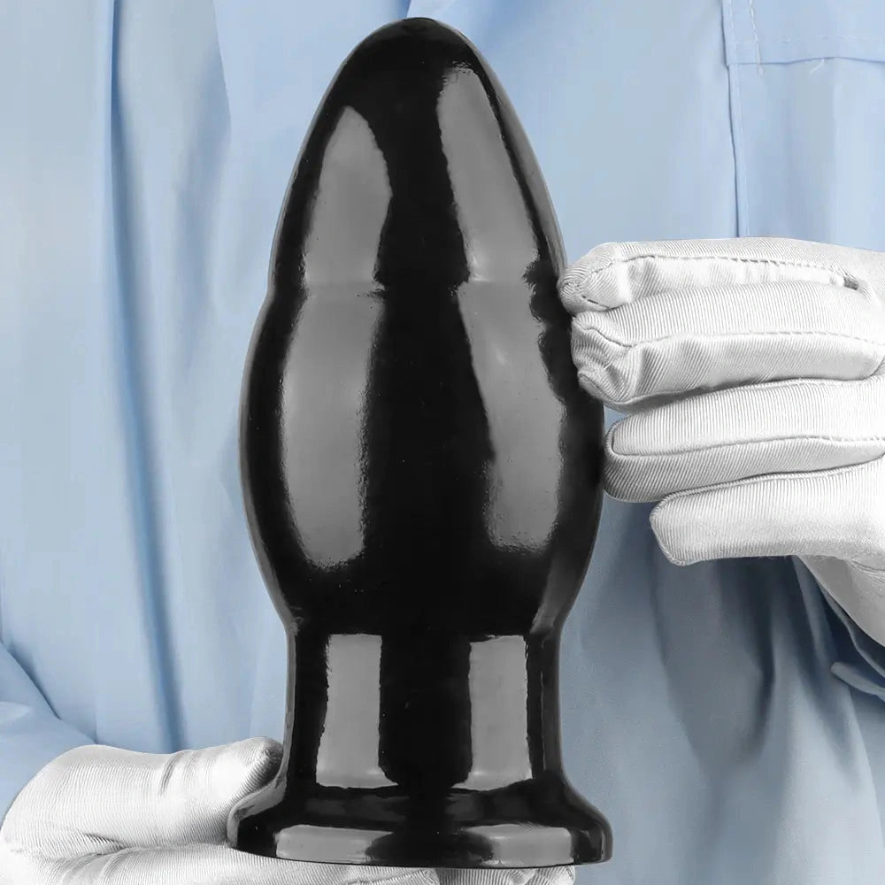 6.88in Big PVC Butt Plug Dildo Sexual Wellness Bold Design Anal Sex Toy