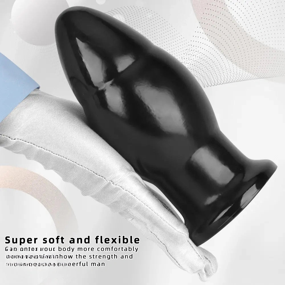 6.88in Big PVC Butt Plug Dildo Sexual Wellness Bold Design Anal Sex Toy
