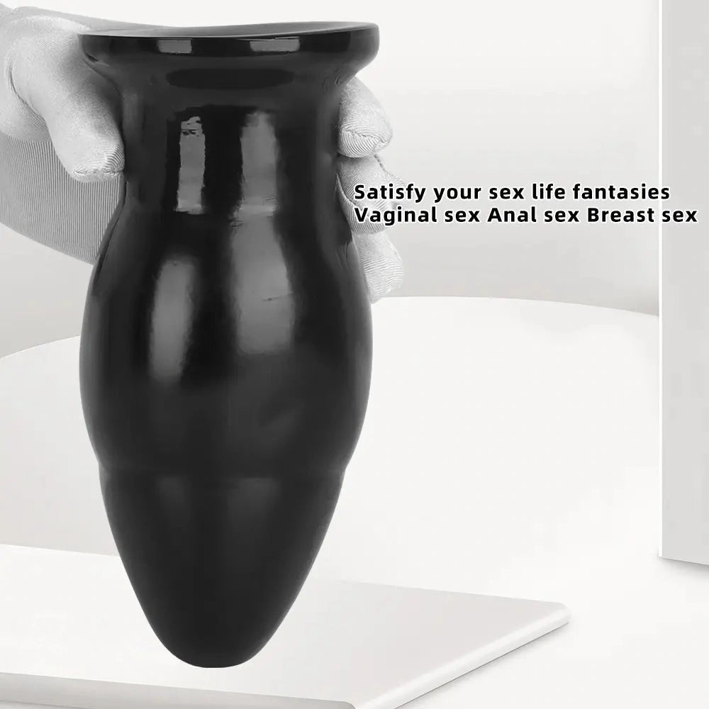 6.88in Big PVC Butt Plug Dildo Sexual Wellness Bold Design Anal Sex Toy