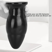 6.88in Big PVC Butt Plug Dildo Sexual Wellness Bold Design Anal Sex Toy