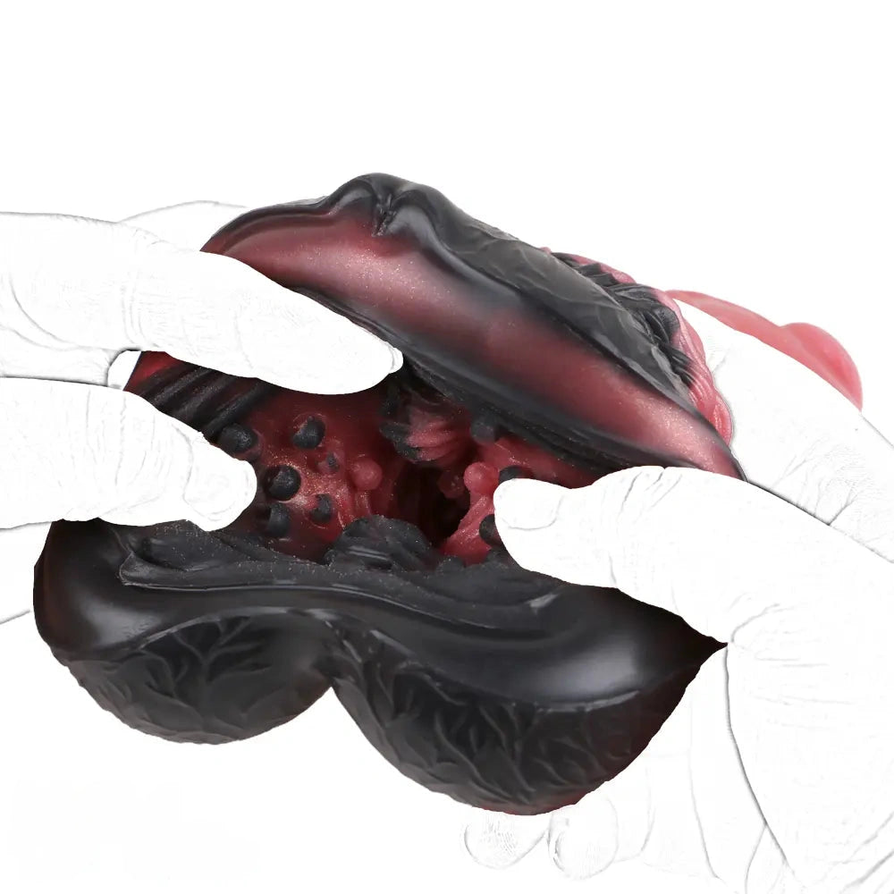 6.88in Dog Knot Dildo Male Masturbator Silicone Soft Fantasy Odd Cock