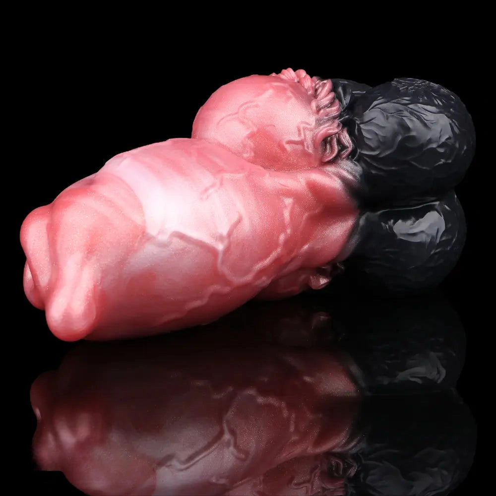 6.88in Dog Knot Dildo Male Masturbator Silicone Soft Fantasy Odd Cock