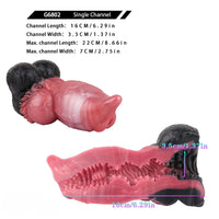 6.88in Dog Knot Dildo Male Masturbator Silicone Soft Fantasy Odd Cock