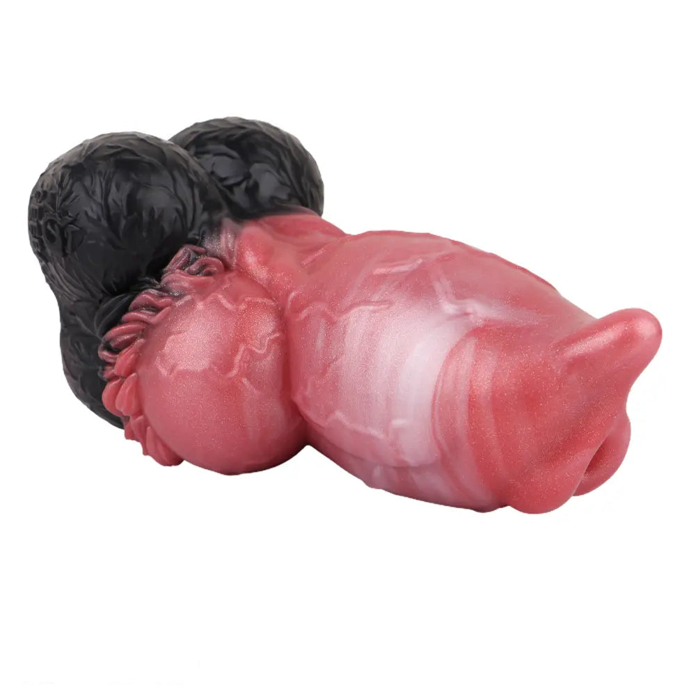 6.88in Dog Knot Dildo Male Masturbator Silicone Soft Fantasy Odd Cock