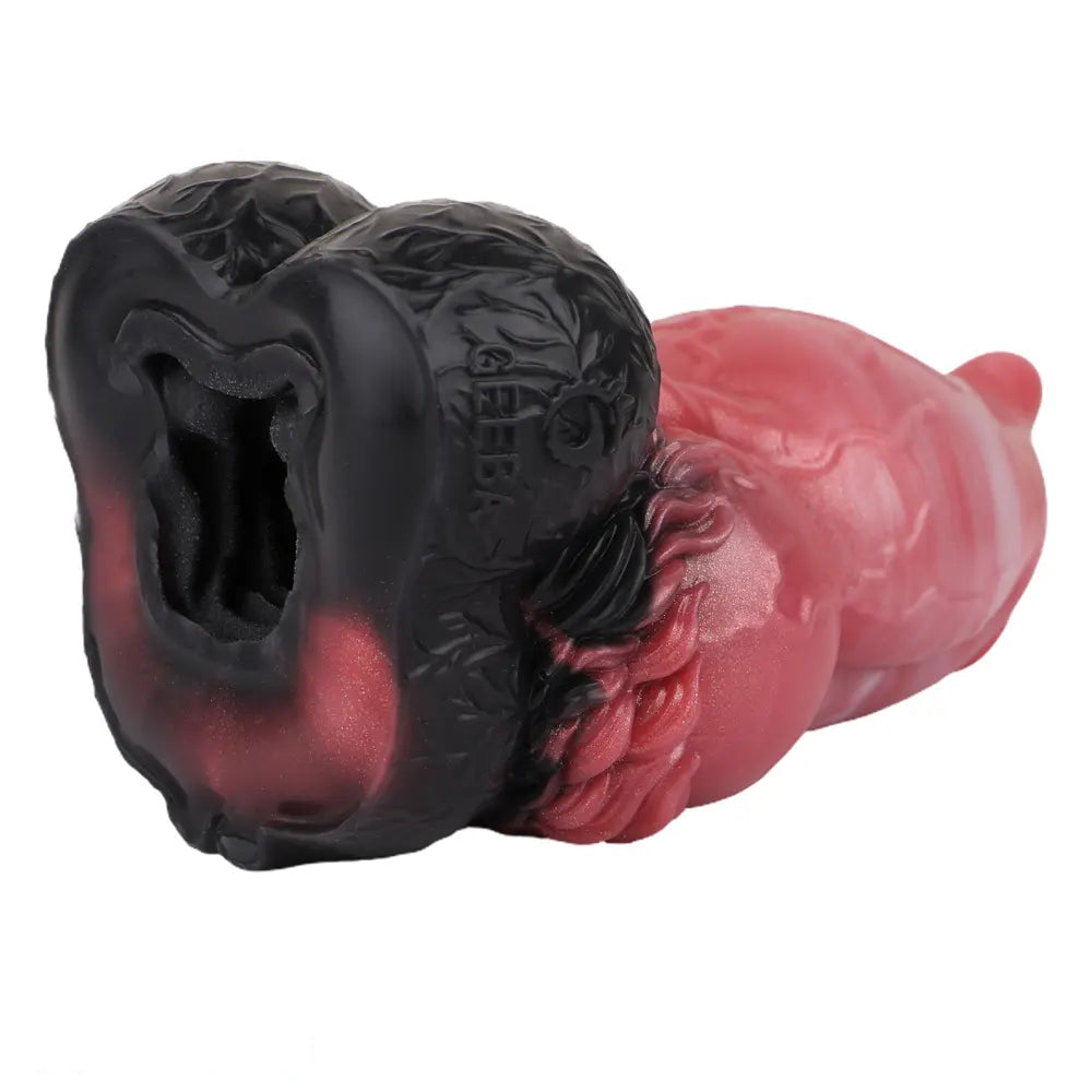 6.88in Dog Knot Dildo Male Masturbator Silicone Soft Fantasy Odd Cock