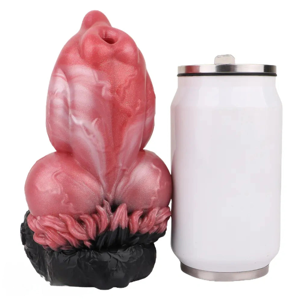 6.88in Dog Knot Dildo Male Masturbator Silicone Soft Fantasy Odd Cock