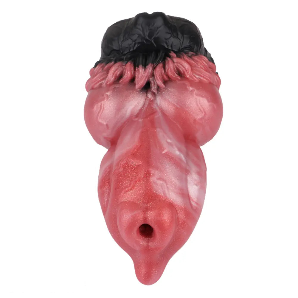 6.88in Dog Knot Dildo Male Masturbator Silicone Soft Fantasy Odd Cock