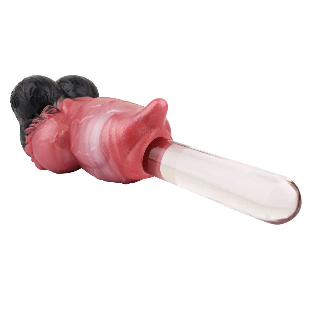 6.88in Dog Knot Dildo Male Masturbator Silicone Soft Fantasy Odd Cock