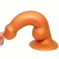 6.88in Lifelike Thick Silicone Soft Dog Cock Dildo For Anal Expansion