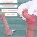 6.88in Realistic Cock Couples Flirting Double Layer Squirting Strap on Dildo