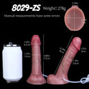 6.88in Realistic Cock Couples Flirting Double Layer Squirting Strap on Dildo