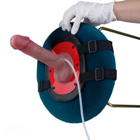6.88in Realistic Cock Couples Flirting Double Layer Squirting Strap on Dildo