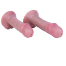 6.88in Realistic Cock Couples Flirting Double Layer Squirting Strap on Dildo
