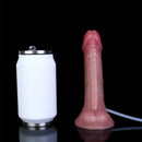 6.88in Realistic Cock Couples Flirting Double Layer Squirting Strap on Dildo