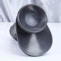 6.88in Realistic Ebony Silicone Soft Skin Dildo For Couple Sex Play