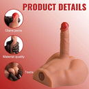 6.88in Realistic Grain Fascial Veins Vibrating Thrusting Lifelike Sex Torso Dildo
