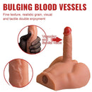 6.88in Realistic Grain Fascial Veins Vibrating Thrusting Lifelike Sex Torso Dildo