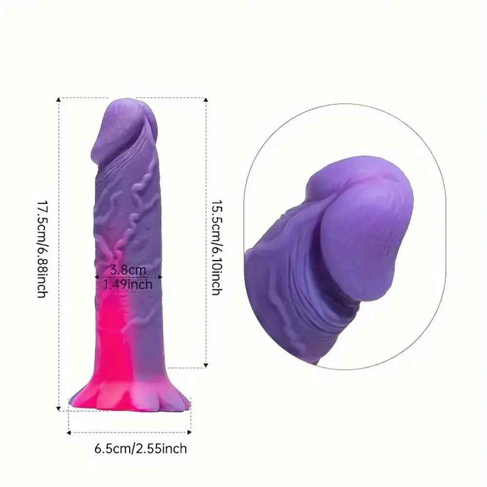 6.88in Silicone Soft Dildo For Adult Sex Toy For Anal Stimulation