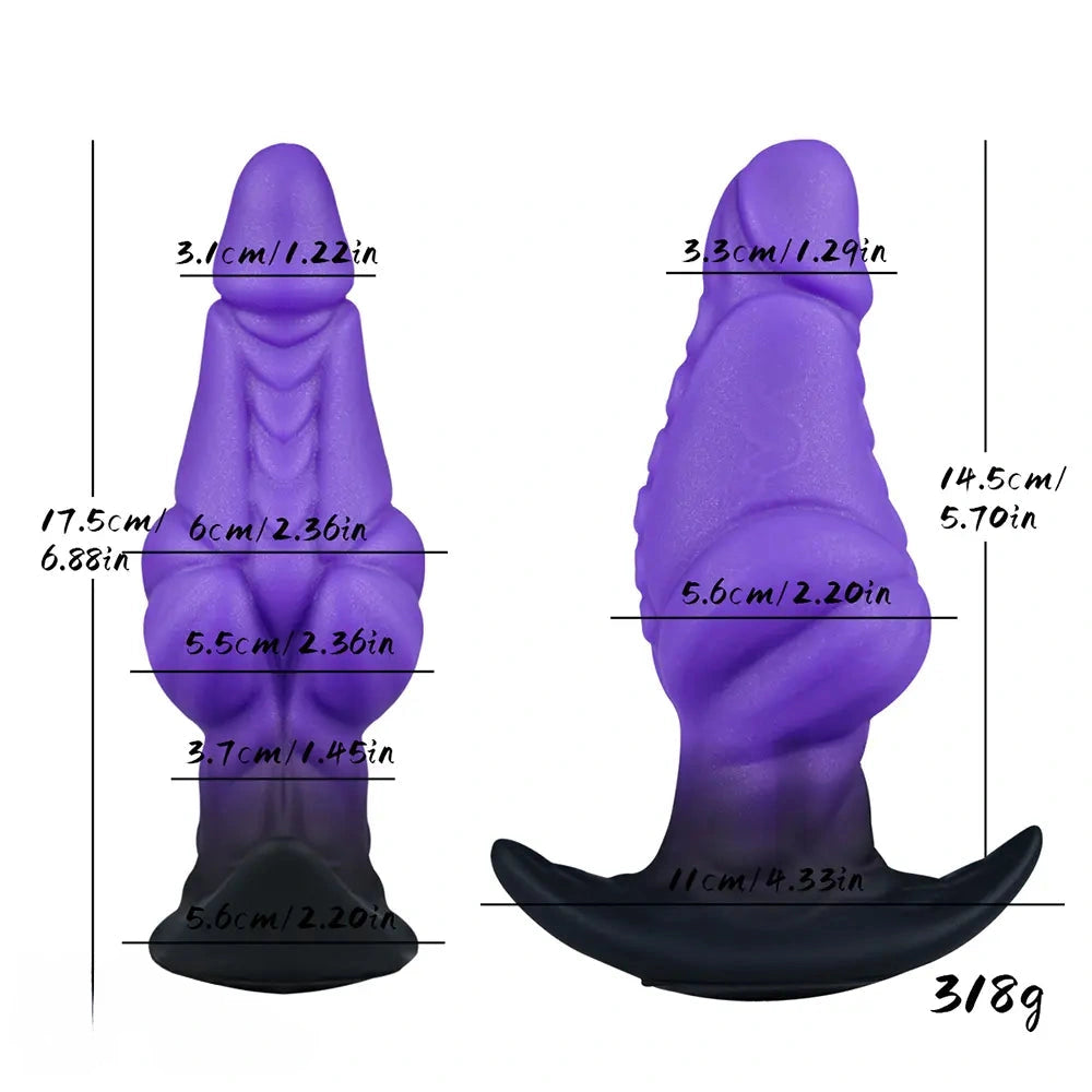 6.88in Tentacle Silicone Soft Fantasy Dildo For G-Spot Stimulation Massage